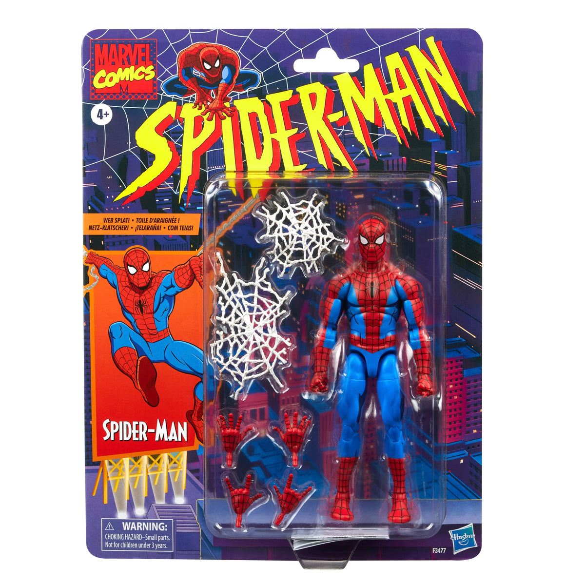 Hasbro Spider-Man Marvel Legends Retro Collection Spider-Man Cel Shaded Ver. Action Figure - View 8