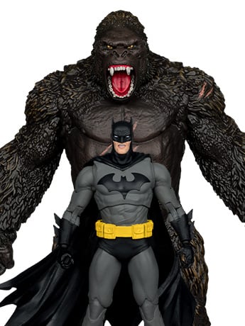 McFarlane Toys DC Multiverse Justice League vs. Godzilla vs. Kong Batman vs. Kong Action Figure Two-Pack