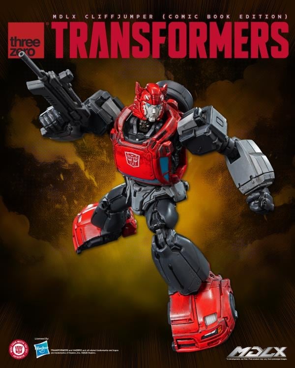 threezero Transformers MDLX Articulated Figure Series Cliffjumper (Comic Book Edition) 5-Inch Figure - View 3