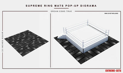 Extreme-Sets Supreme Ring Mat 1/12 Scale Cardboard Pop-Up Diorama Three-Pack - View 5
