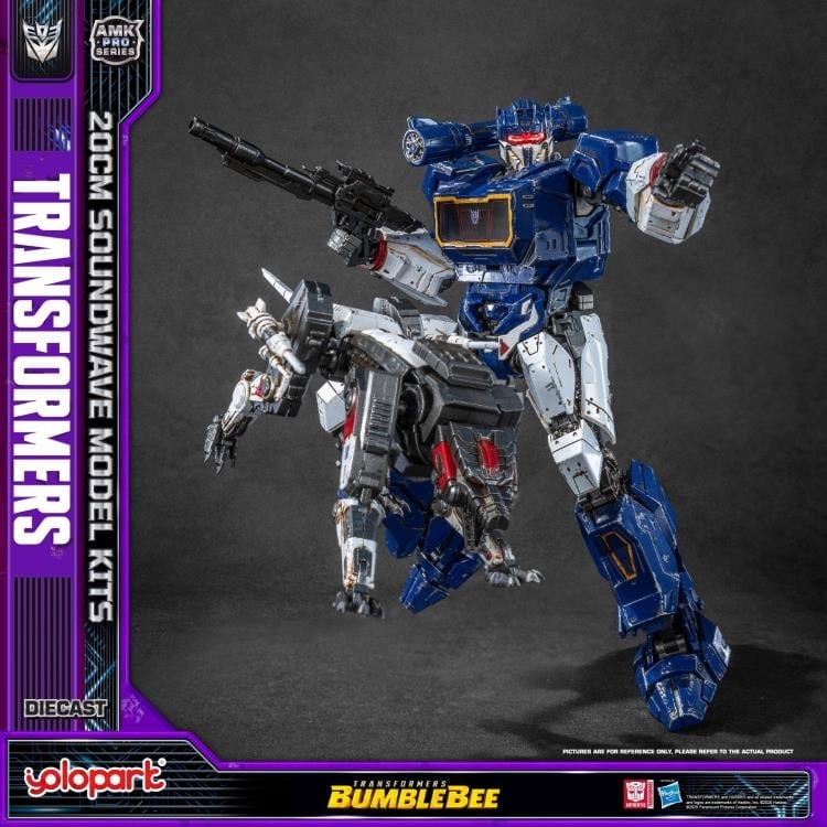 Yolopark Transformers: Bumblebee AMK Pro Soundwave 7.9-Inch Model Kit with Ravage - View 4