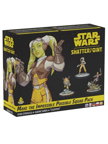 Atomic Mass Games Star Wars: Shatterpoint Make the Impossible Possible Squad Pack with Hera Syndulla, Sabine Wren and Chopper