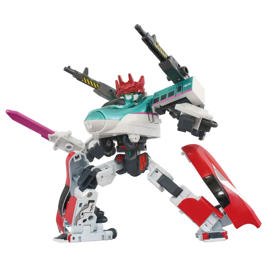 Takara Tomy Shinkansen Transformation Robo Shinkalion Plarail-Shinkalion SGX E5 and E6 Plastic Figure Set - View 3