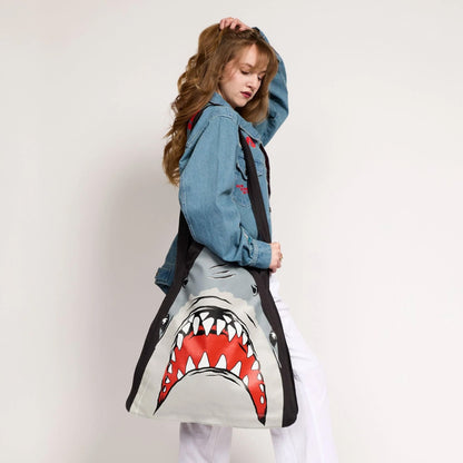Cakeworthy Jaws Oversized Tote Bag 19-Inch with Jaws Design - View 4