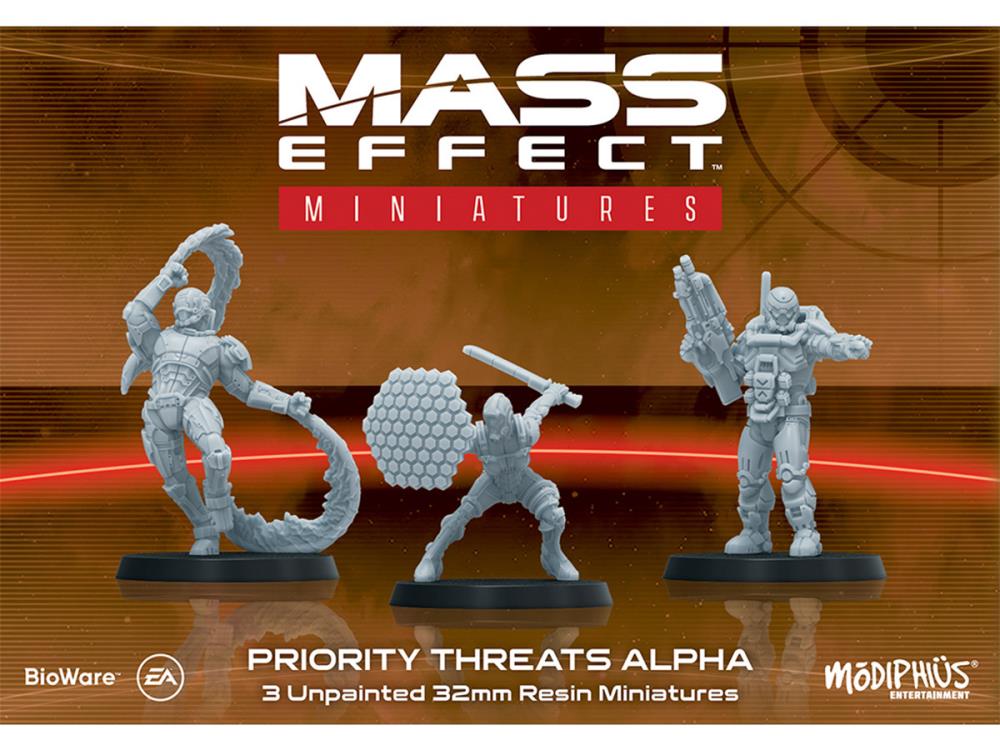 Modiphius Mass Effect: The Board Game Priority Threats Alpha Resin Miniatures Set - View 4