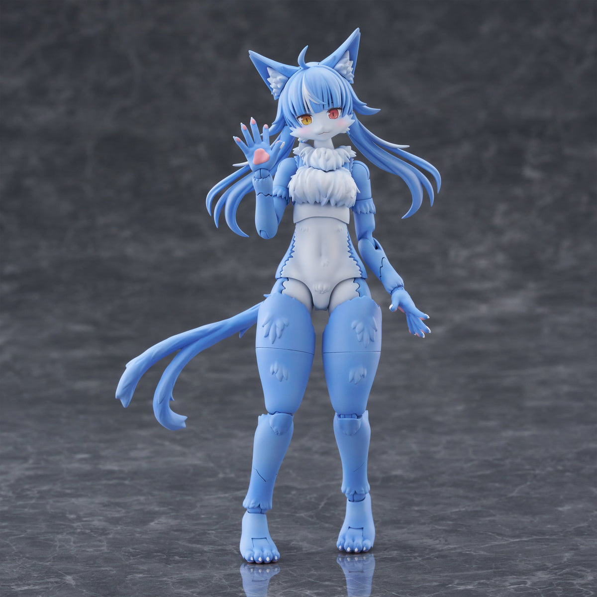 Aoshima KemoPla Omaneko Model Kit in ABS and PVC (5.8-Inch) - View 6