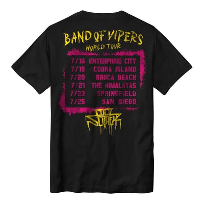Super7 G.I. Joe Cold Slither Tour (Front and Back) T-Shirt - View 5