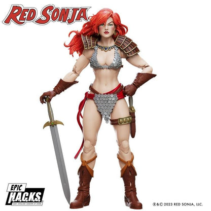 Boss Fight Studio Red Sonja 50th Anniversary EPIC H.A.C.K.S. Red Sonja 1/12 Scale Action Figure - View 4