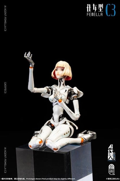 GUKE AI Agent Femella C3 Solid Color Edition 1/12 Scale 7-Inch Action Figure - View 6