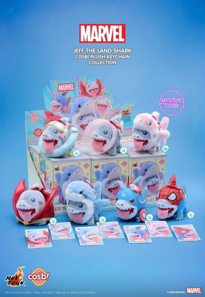 Hot Toys Marvel Comics Cosbi Jeff the Land Shark Random Plush Keychain, 4-Inch - View 11