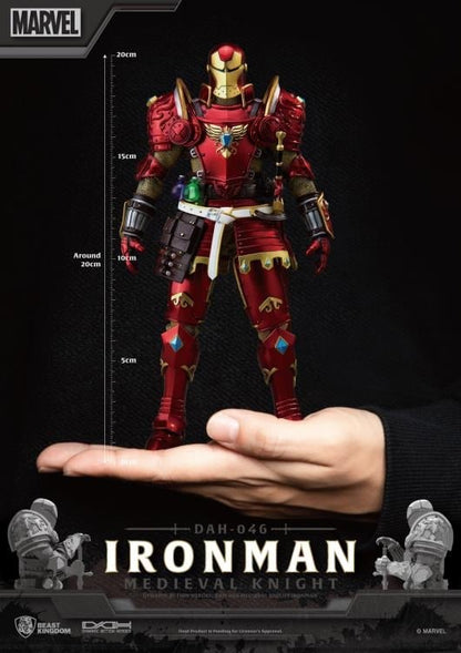 Beast Kingdom Marvel Dynamic 8ction Heroes DAH-046 Medieval Knight Iron Man Action Figure, 8-Inch - View 8