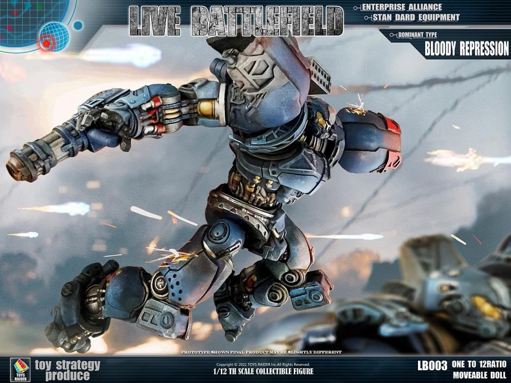 Toys Raider Live Battlefield Conqueror Mecha Dominant Type Bloody Repression 1/12 Scale Figure - View 9