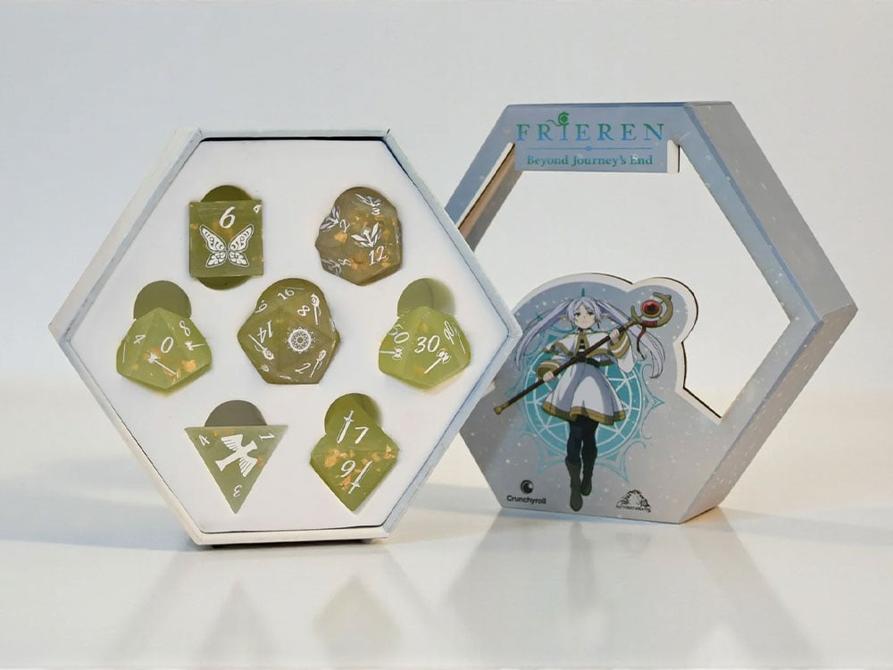 Misty Mountain Games Frieren: Beyond Journey's End Sharp-Edged Resin Dice Set - View 2