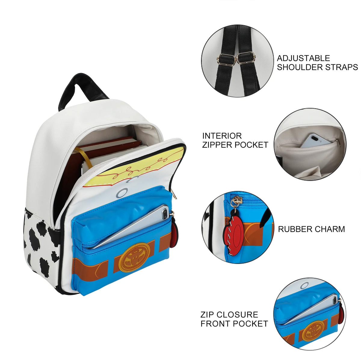 Bioworld Merchandising Toy Story Jessie 11-Inch Mini Backpack - View 7