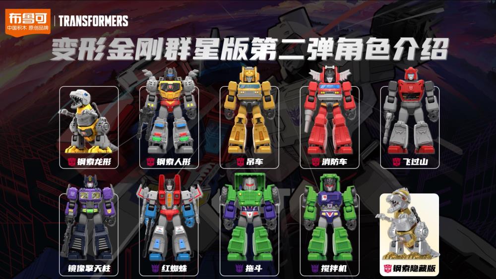 Blokees Transformers G2 Galaxy Version Boxed Set of 9 Model Kits with Grimlock and Bumblebee - View 3