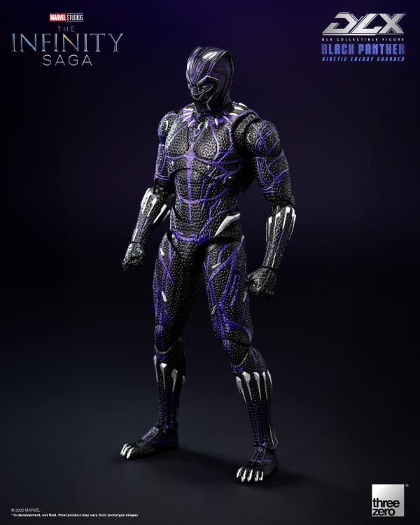 threezero Marvel Infinity Saga DLX Black Panther (Kinetic Energy Charged) 1/12 Scale 7-Inch Action Figure - View 8