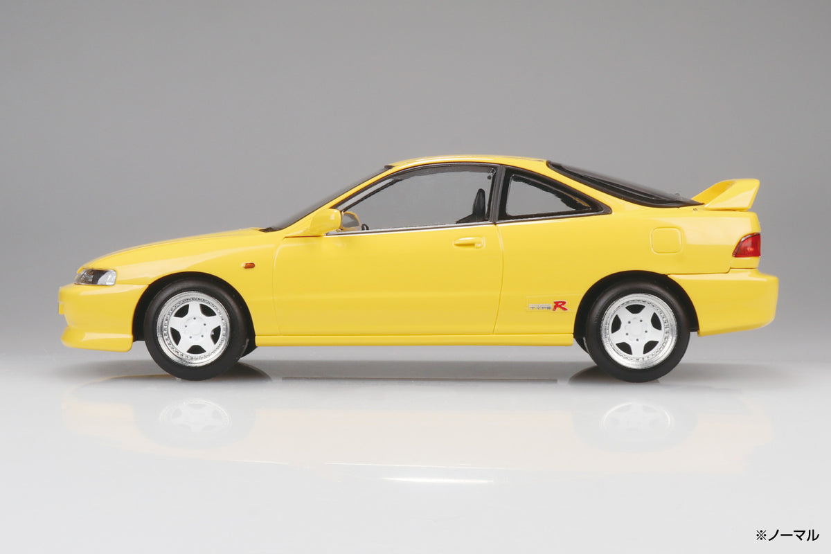 Aoshima Snap Kit No.22CU-SY Honda DC2 Integra Type R Custom Wheel (Sunlight Yellow) 1/32 Scale Model Kit - View 5