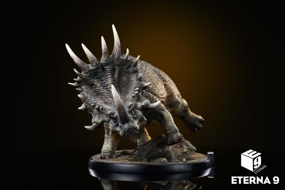 E9 Studio Dinosaur Series Styracosaurus Statue in PVC and Resin - View 6
