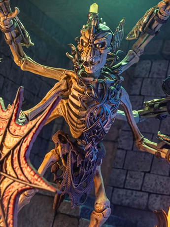 Four Horsemen Skeleton Warriors Infinite Legions Aracula Deluxe 1/12 Scale Plastic Action Figure