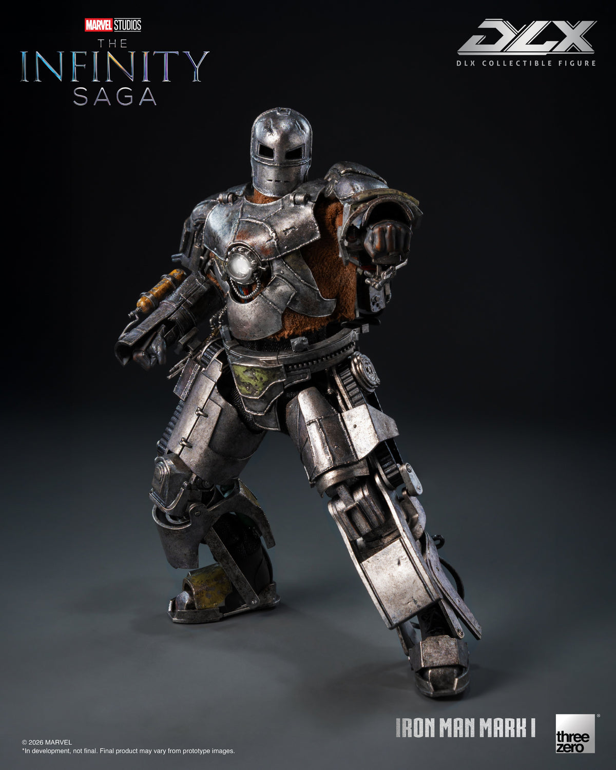 threezero Marvel Infinity Saga DLX Iron Man Mark 1 1/12 Scale 7-Inch Action Figure - View 8