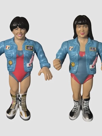 Title Run Toys Jumping Bomb Angels Plastic Figure Two-Pack