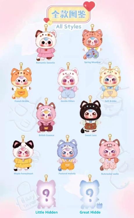 Cureplaneta Baby Three Kitten Wardrobe Random Vinyl Plush Toy - View 15