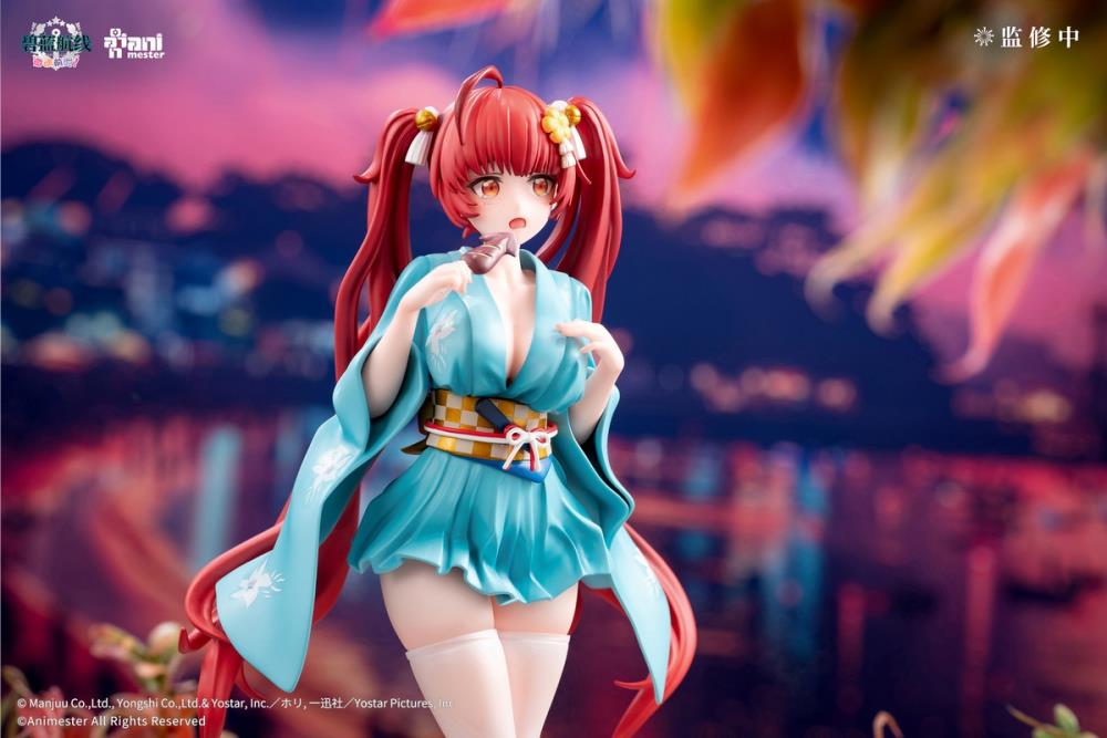 AniMester Azur Lane: Slow Ahead! Honolulu (Yukata Ver.) 1/7 Scale 9-Inch Figure - View 7