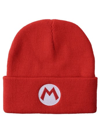 Bioworld Super Mario Embroidered Mario Cuff Beanie Hat