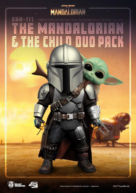 Beast Kingdom Egg Attack Action EAA-111 Star Wars The Mandalorian & The Child Duo Pack - View 3