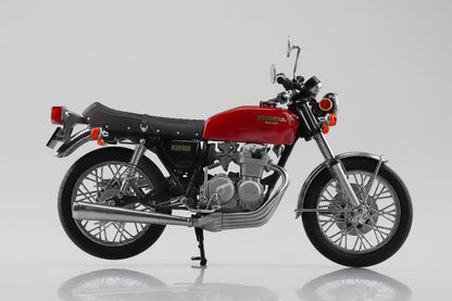 Aoshima Honda CB400F Light Ruby Red 1/12 Scale Die-Cast Motorcycle, 7-Inch - View 3