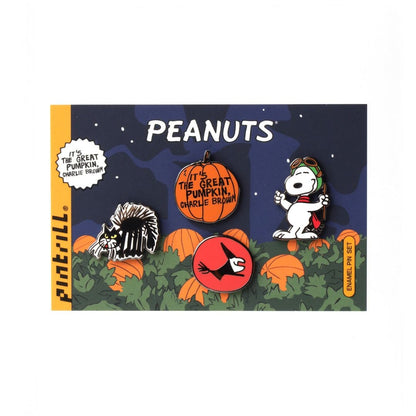 Pintrill Peanuts It's the Great Pumpkin, Charlie Brown Snoopy Enamel Pin Set - View 3