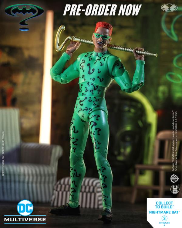 McFarlane Toys DC Multiverse Batman Forever The Riddler Action Figure (Collect to Build: Nightmare Bat) - View 3