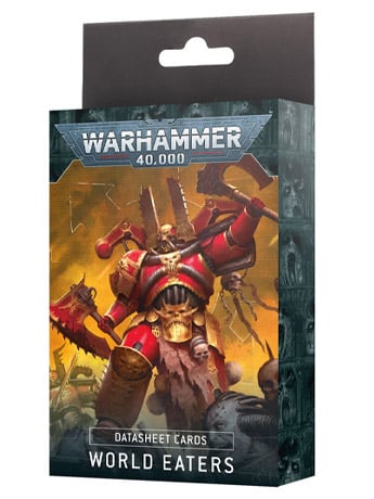 Games Workshop Warhammer 40,000 Datasheet Cards: World Eaters