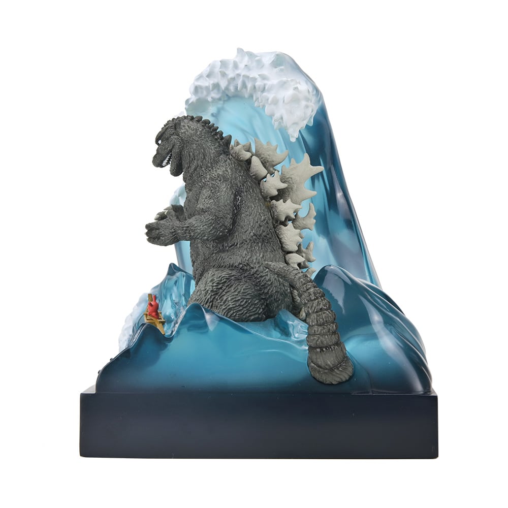 Kidrobot Godzilla in Wave with Dunny 8-Inch Resin Limited Edition Art Figure - View 5