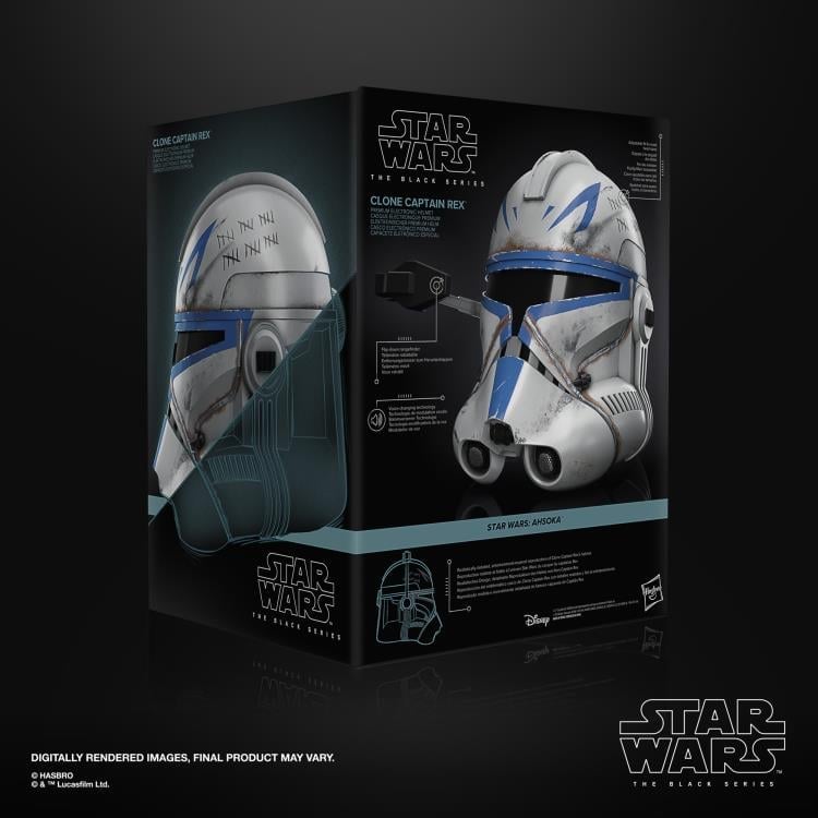 Hasbro Star Wars: The Black Series Clone Captain Rex Ahsoka 1:1 Scale Wearable Electronic Helmet - View 10