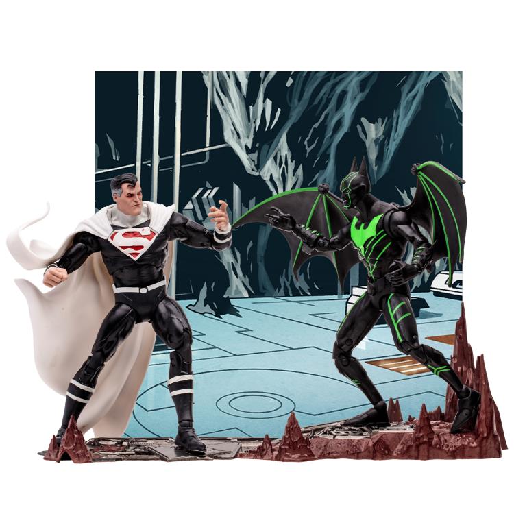 McFarlane Toys DC Multiverse Batman Beyond Comic Batman vs. Justice Lord Superman Action Figure Two-Pack - View 3