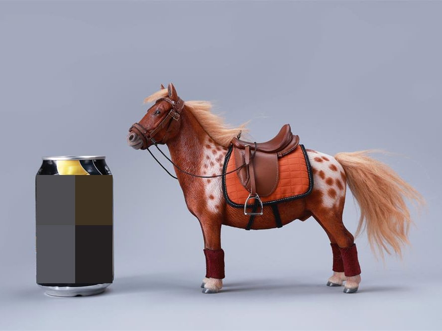 JxK.Studio Little Shetland Pony with Bangs Brown Ver. Resin Figure (7.4-Inch) - View 7
