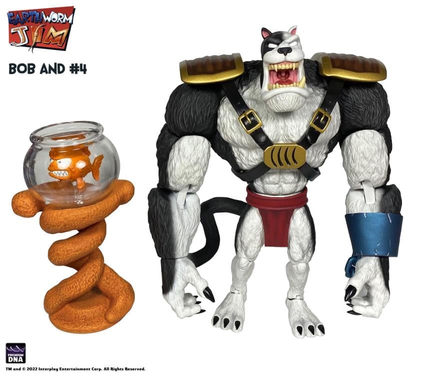 Premium DNA Earthworm Jim Bob the Killer Goldfish and #4 1/12 Scale Figure Set - View 7