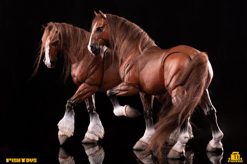 Fish Toys D20studio Wilderness Series Horse Basic Brown A Ver. 1/12 Scale Action Figure - View 8
