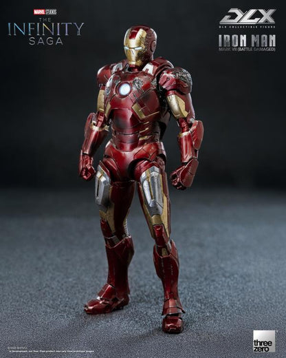 threezero Marvel Infinity Saga DLX Iron Man Mark 7 (Battle Damaged Ver.) 1/12 Scale 7-Inch Action Figure - View 12