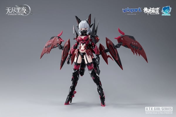 Eastern Model A.T.K. Girl Endless Night Vampire Camilla 1/12 Scale Model Kit, 6.69-Inch - View 15