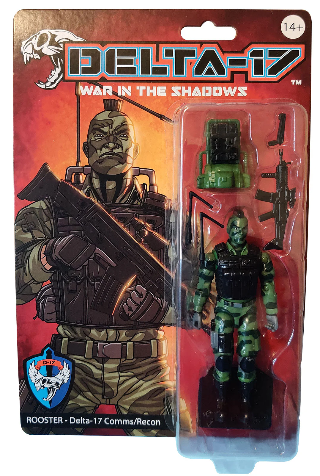 5by5 Toys Delta-17: War in the Shadows Rooster Action Figure - View 8