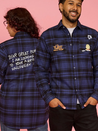 Cakeworthy Peanuts It's the Great Pumpkin, Charlie Brown Flannel Shirt