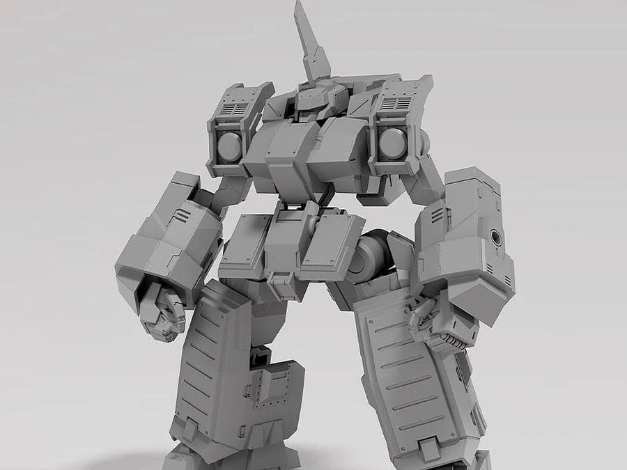 Good Smile Titanomachia Moderoid SIDE:CC Graf Faust (Gray Primer-Like Ver.) Model Kit - View 2