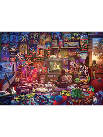 Toynk An Afternoon in the '80s 1000-Piece Jigsaw Puzzle Goonies Batman TMNT Michael Jackson