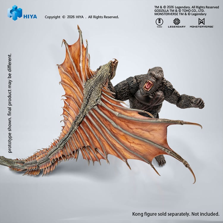 Hiya Toys Godzilla vs. Kong Exquisite Basic Series Warbat 21.6-Inch Action Figure - View 11