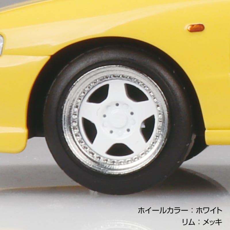 Aoshima Snap Kit No.22CU-SY Honda DC2 Integra Type R Custom Wheel (Sunlight Yellow) 1/32 Scale Model Kit - View 7