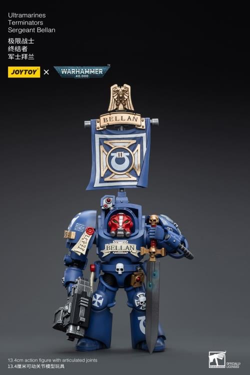 JoyToy Warhammer 40K Ultramarines Terminators Sergeant Bellan 1/18 Scale Action Figure - View 3