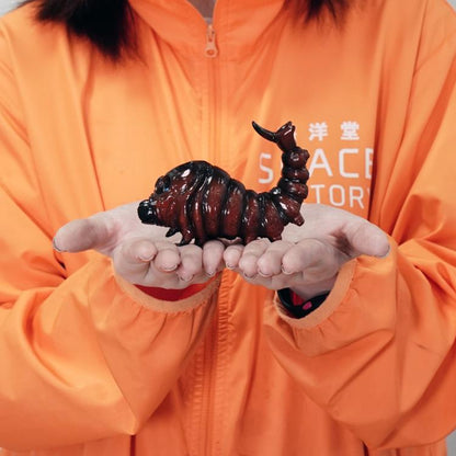 Kaiyodo Godzilla vs. Mothra MAME Mothra Larva Soft Vinyl Garage Kit Model Kit, 3-Inch - View 10