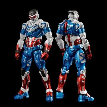 Sentinel Marvel Fighting Armor Captain America (Sam Wilson) Action Figure, 6.5-Inch - View 7